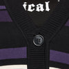 Fealty Stripe Goth Cardigan