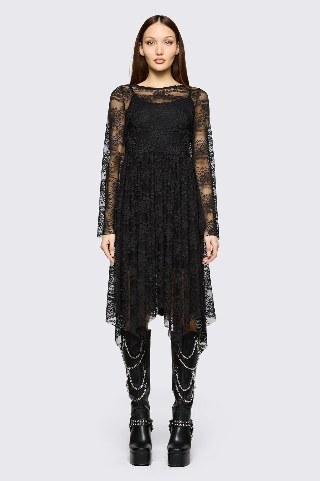 Black Friday - Affinity Goth Lace Dress - black