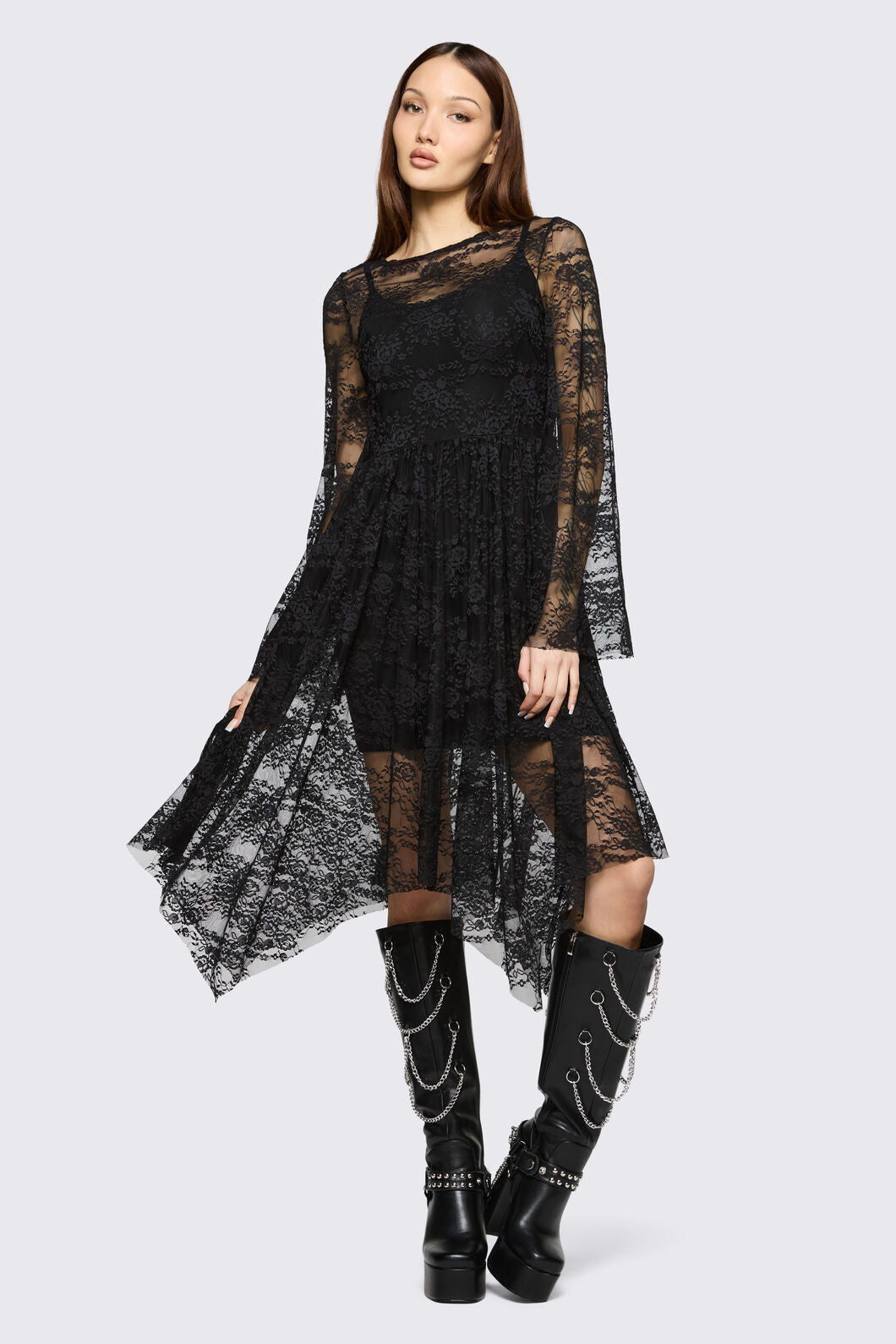 Black Friday - Affinity Goth Lace Dress - black