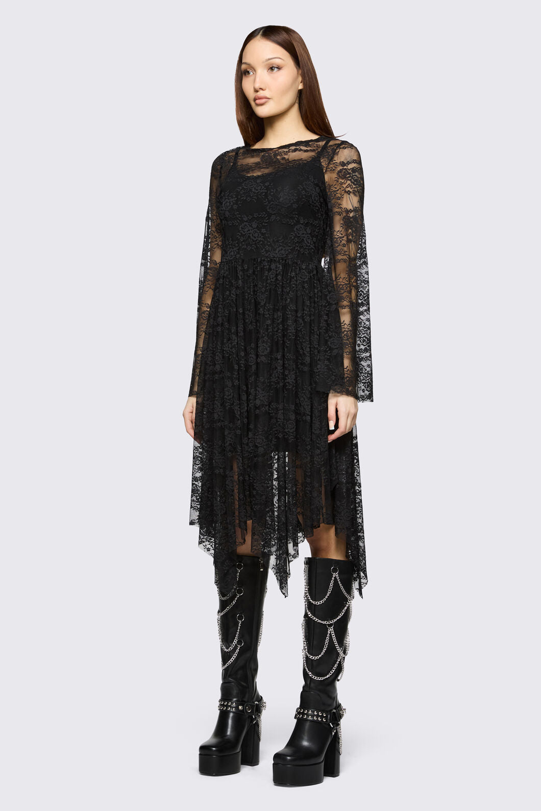 Black Friday - Affinity Goth Lace Dress - black