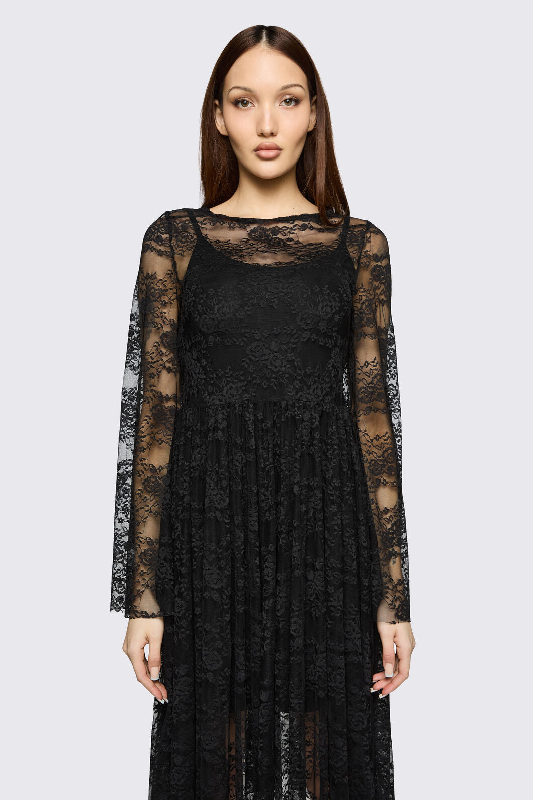 Black Friday - Affinity Goth Lace Dress - black