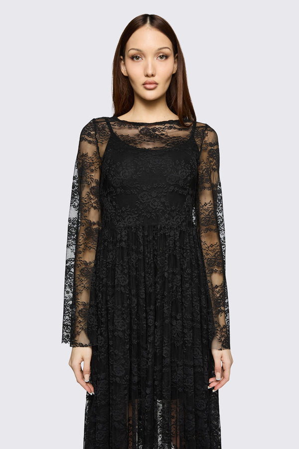 Black Friday - Affinity Goth Lace Dress - black