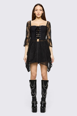 Black Friday - Affinity Goth Lace Top - black
