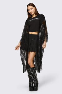 Black Friday - Affinity Goth Lace Cloak - black