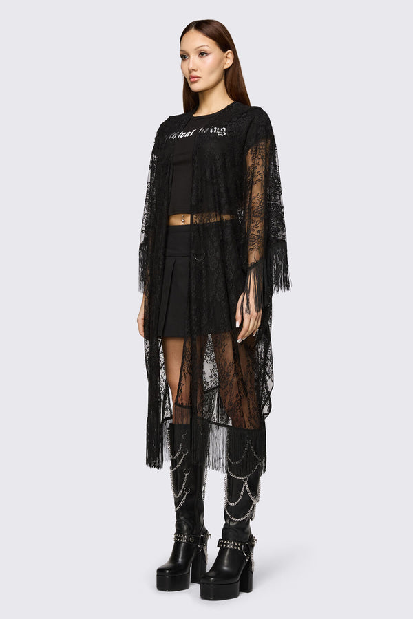 Black Friday - Affinity Goth Lace Cloak - black