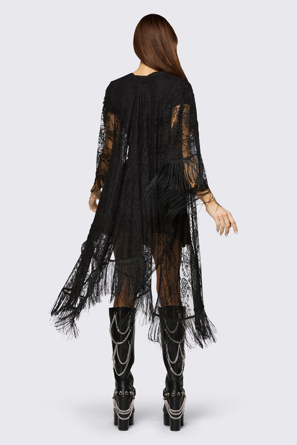 Black Friday - Affinity Goth Lace Cloak - black