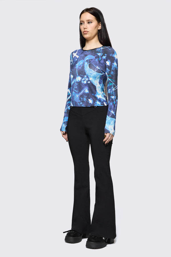 Black Friday - Cyanotype Goth Top - blue