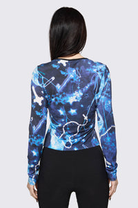 Black Friday - Cyanotype Goth Top - blue