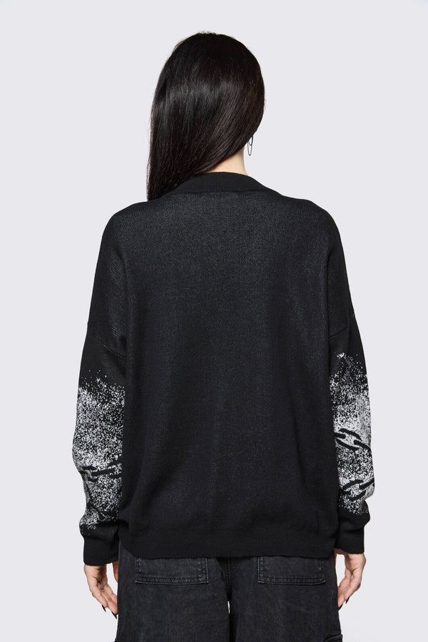 Black Friday - Spray It Goth Cardigan - black