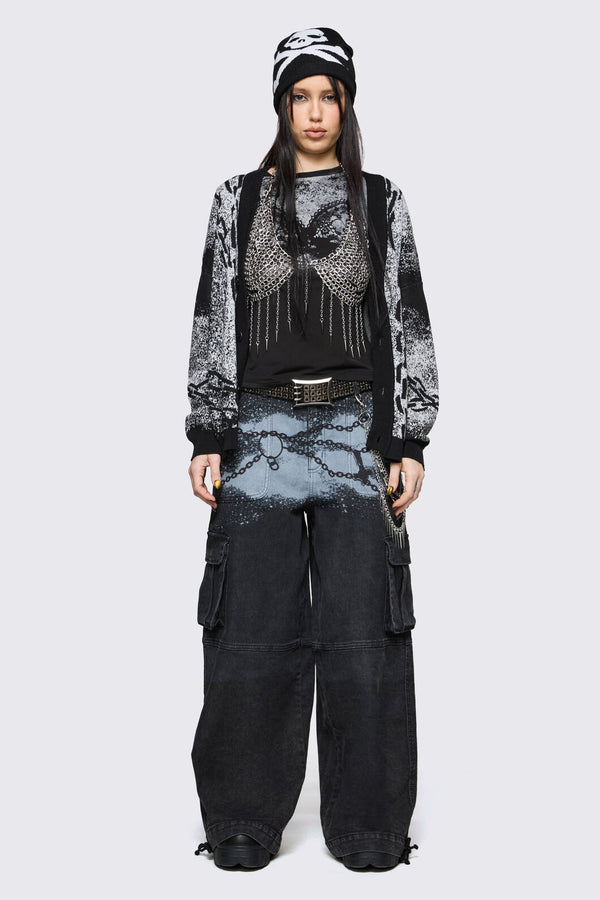 Black Friday - Spray It Goth Cardigan - black