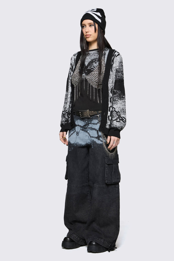 Black Friday - Spray It Goth Cardigan - black