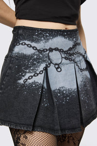 Black Friday - Spray It Goth Skort - black