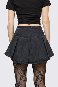 Black Friday - Spray It Goth Skort - black
