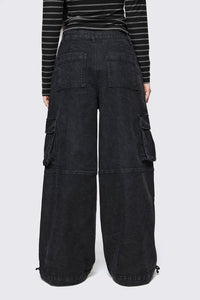 Black Friday - Spray It Goth Jean - black