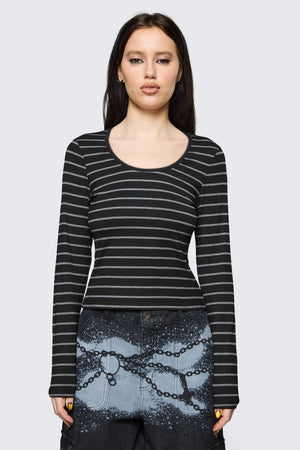 Black Friday - Diffused Long Sleeve Top - multi