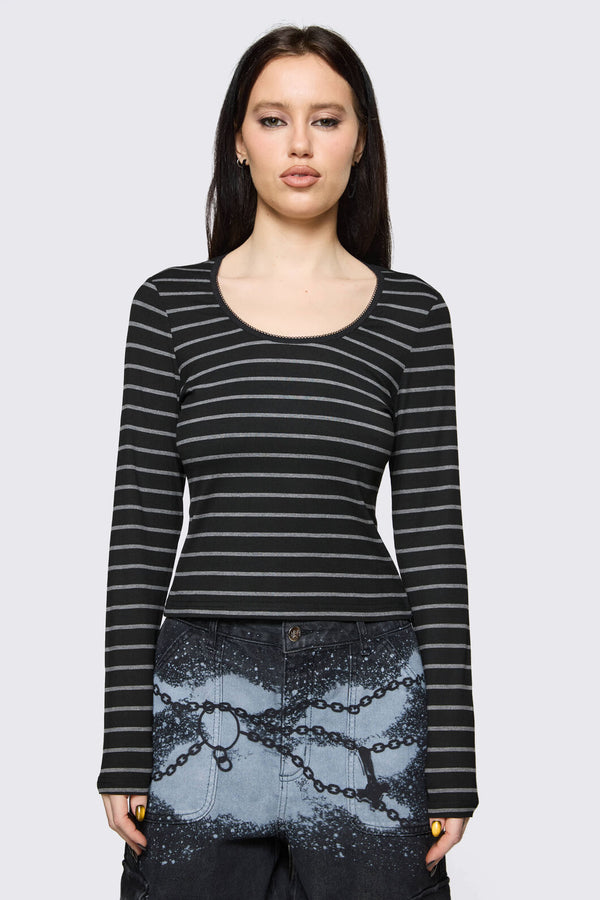 Black Friday - Diffused Long Sleeve Top - multi