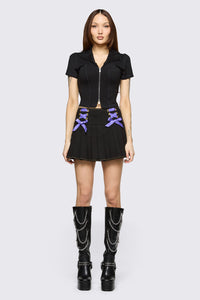 Black Friday - Hot Issue Zipper Blouse - black