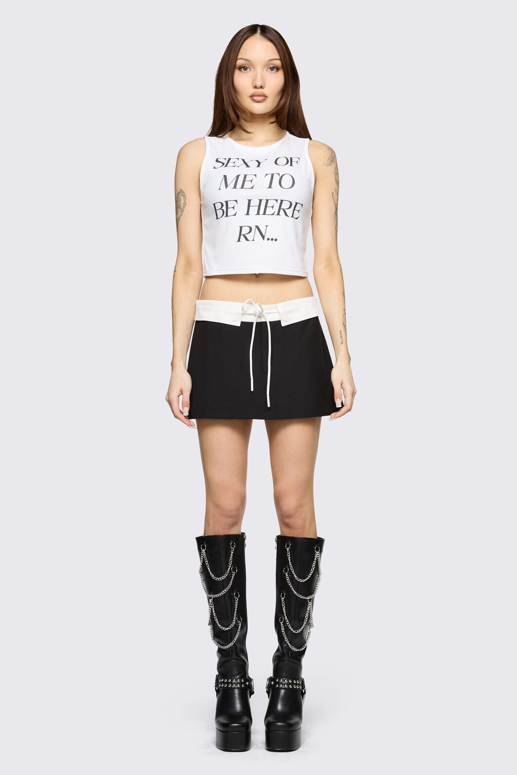 Black Friday - Hot Issue Slogan Tank - white