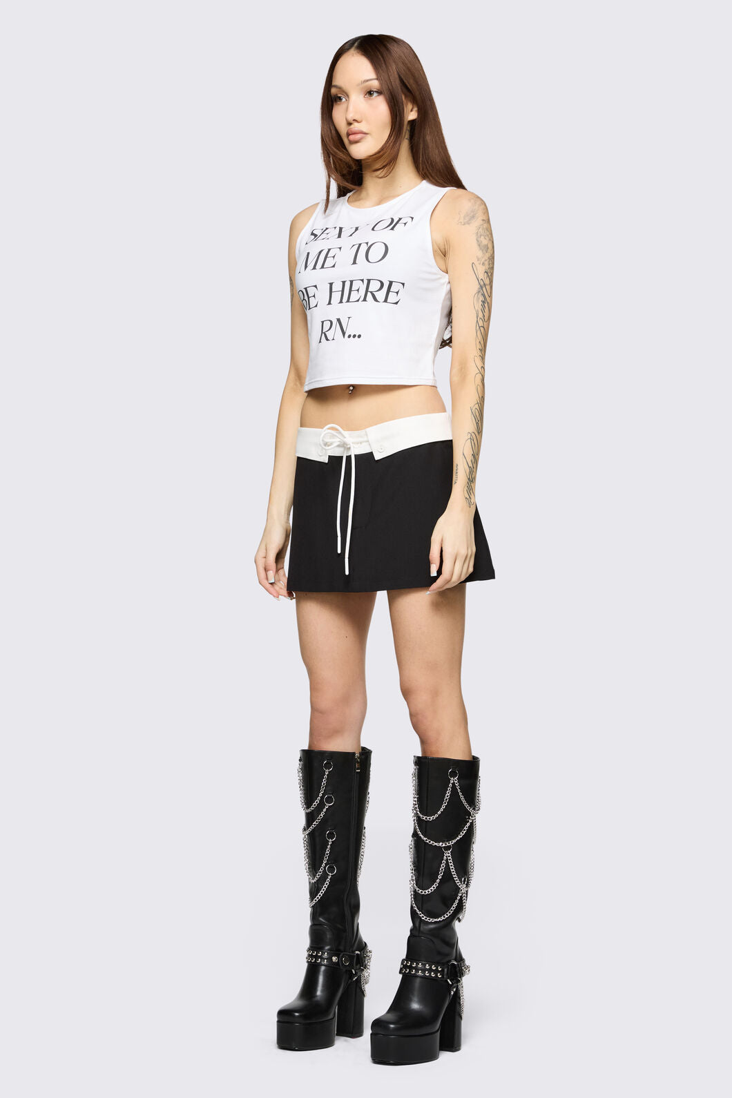 Black Friday - Hot Issue Slogan Tank - white