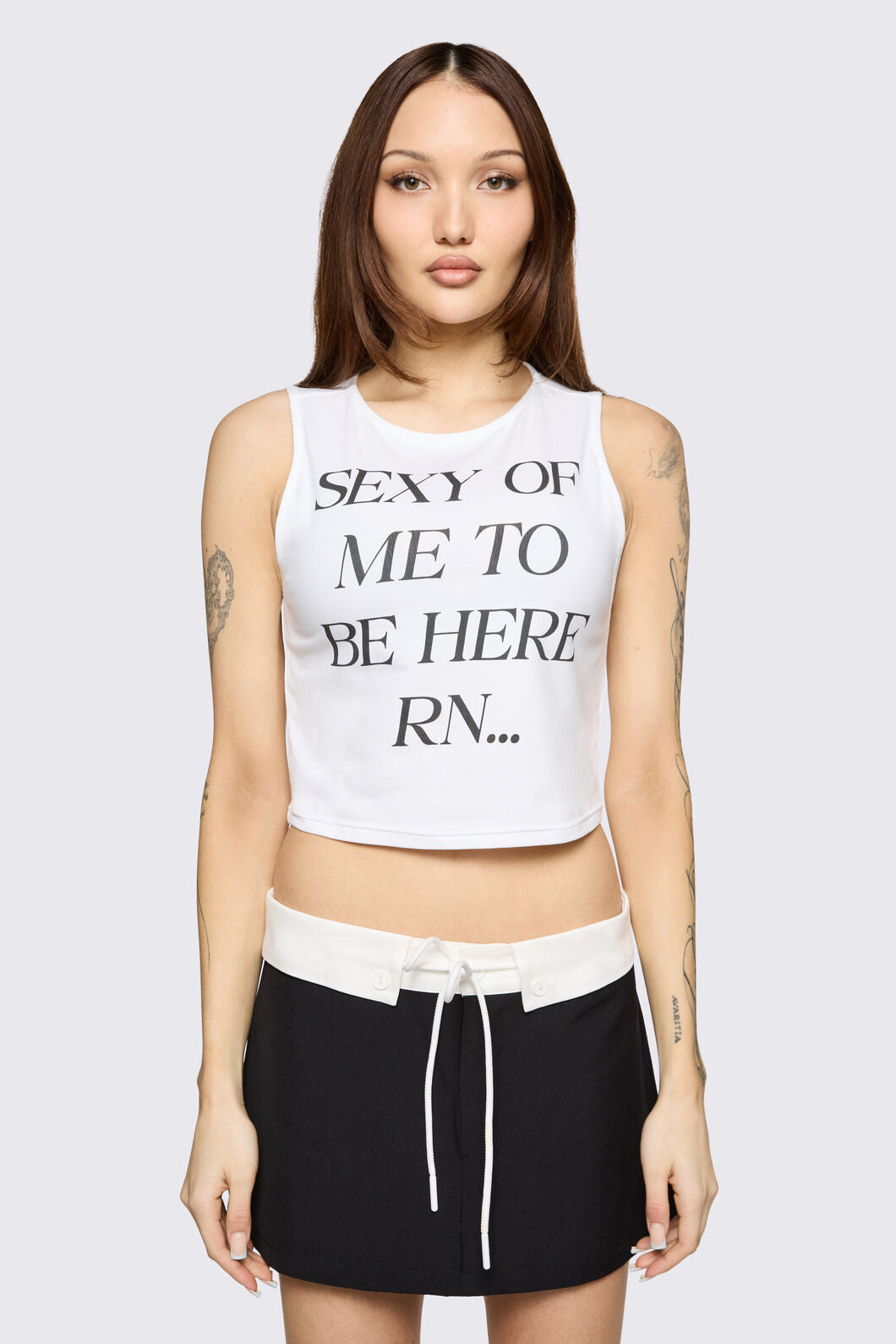 Black Friday - Hot Issue Slogan Tank - white