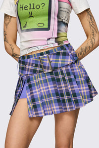 Black Friday - Stuck In Your Head Belt Skort - purple