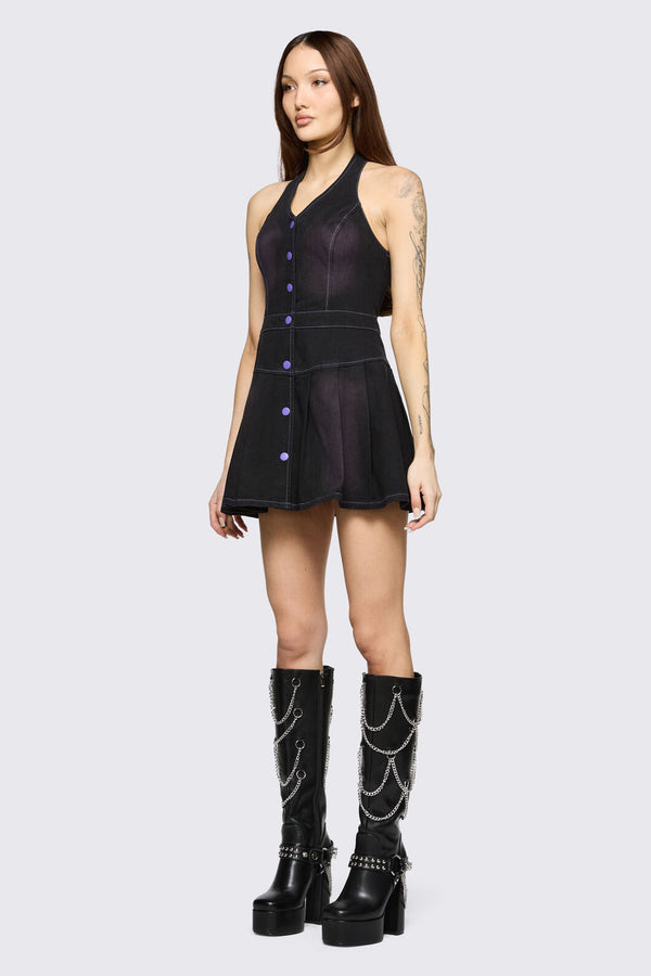 Black Friday - Hot Issue Denim Dress - black