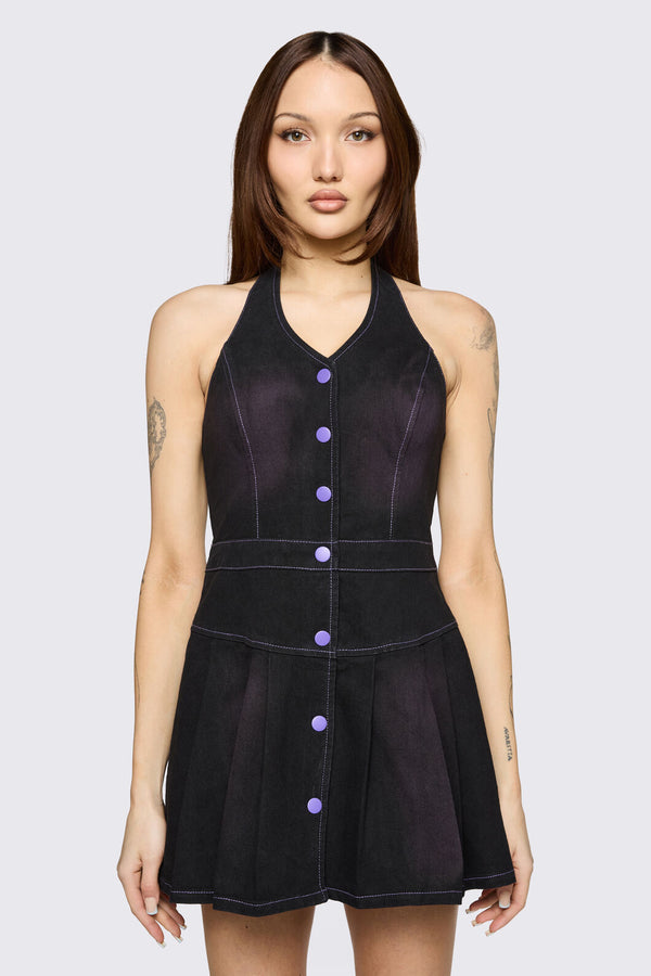 Black Friday - Hot Issue Denim Dress - black