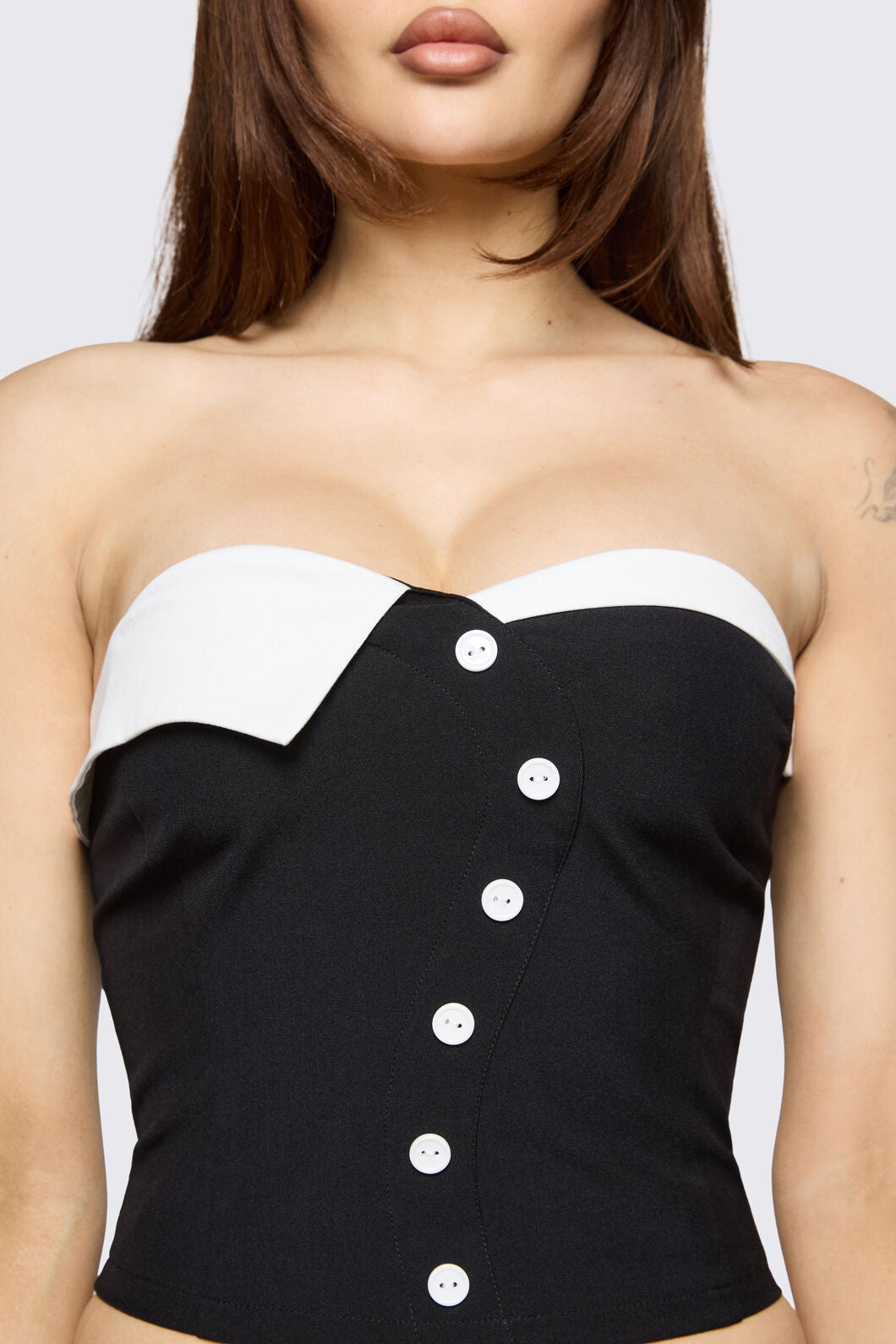 Black Friday - Hot Issue Tuxedo Corset - black