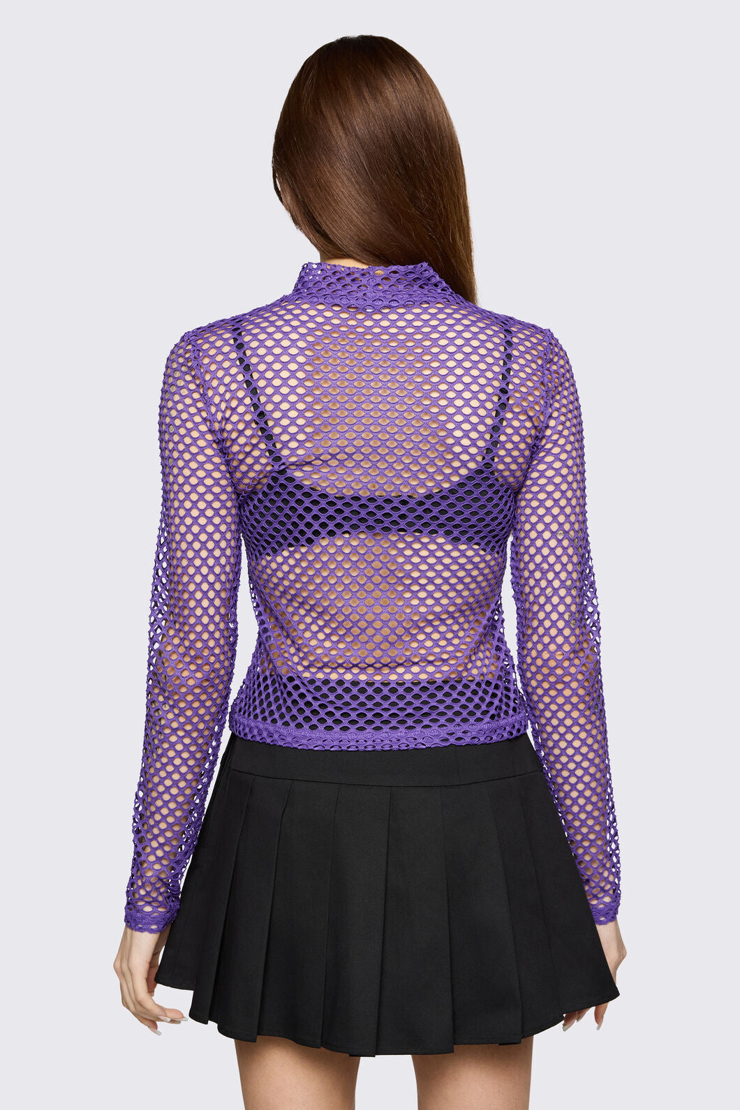 Black Friday - Bang Bang Mesh Top - purple