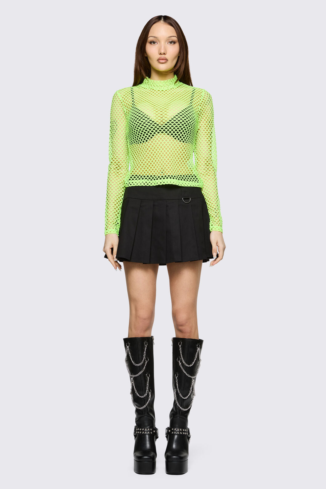 Black Friday - Bang Bang Mesh Top - green