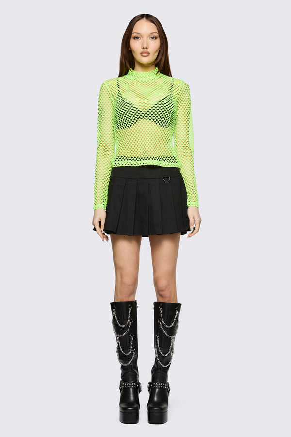 Black Friday - Bang Bang Mesh Top - green