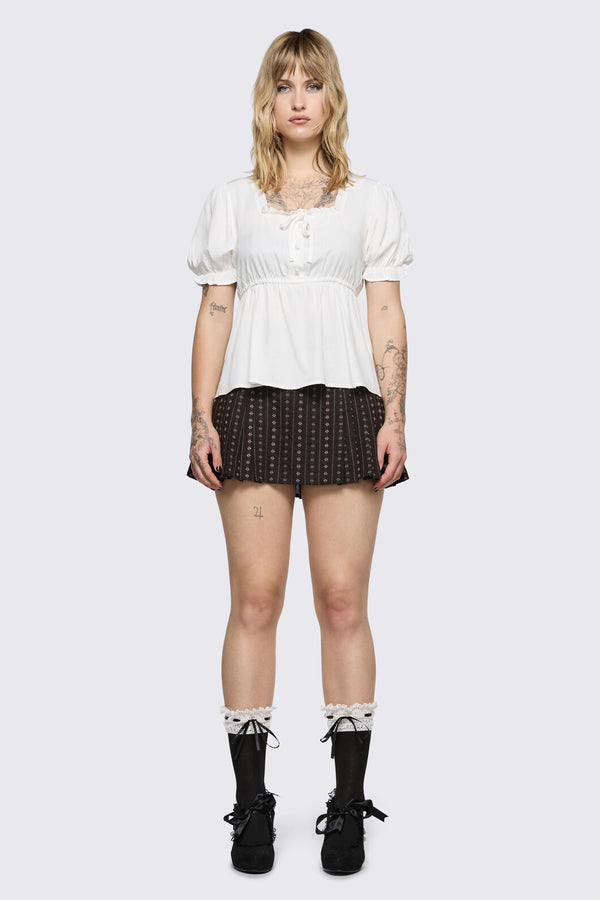 Black Friday - Low Whisper Flowy Top - cream
