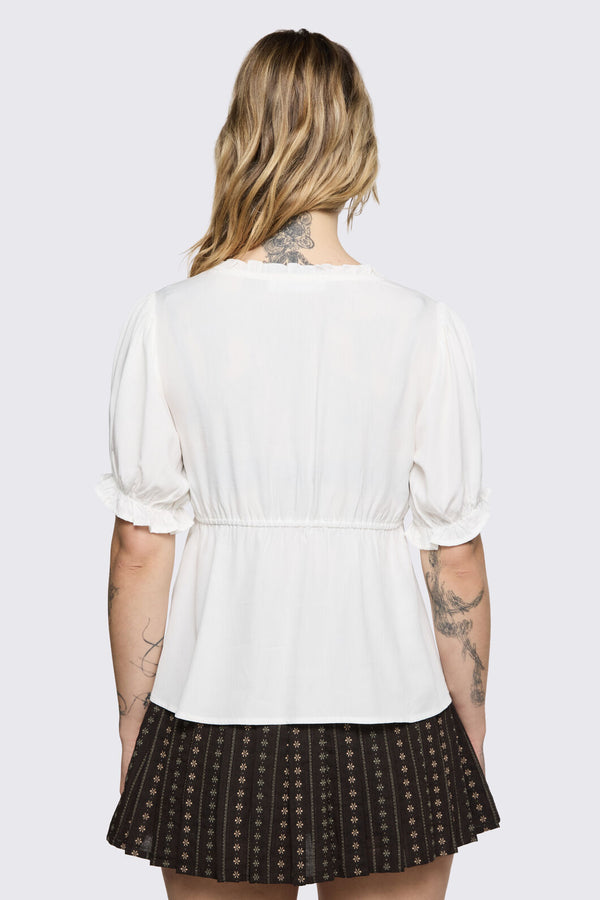 Black Friday - Low Whisper Flowy Top - cream