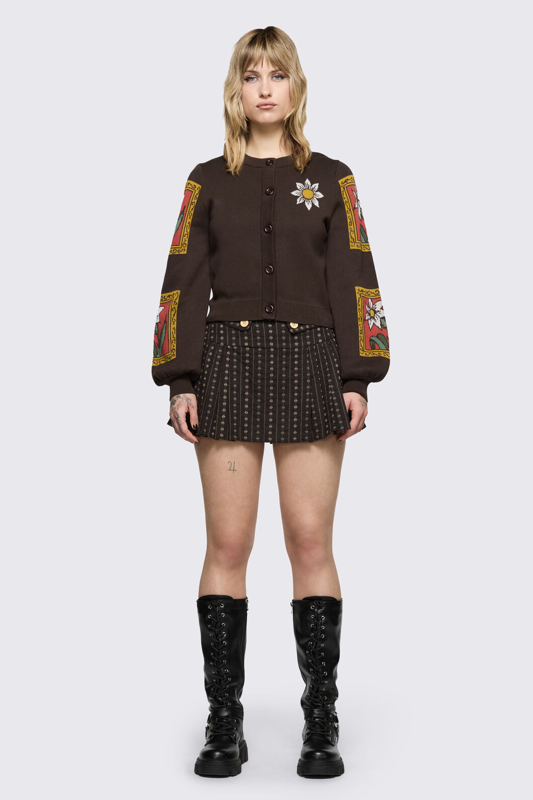 Black Friday - Low Whisper Cardigan - brown