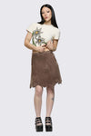 Black Friday - Behind The Blinds Denim Skirt - brown
