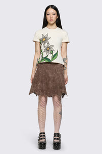 Black Friday - Behind The Blinds Denim Skirt - brown