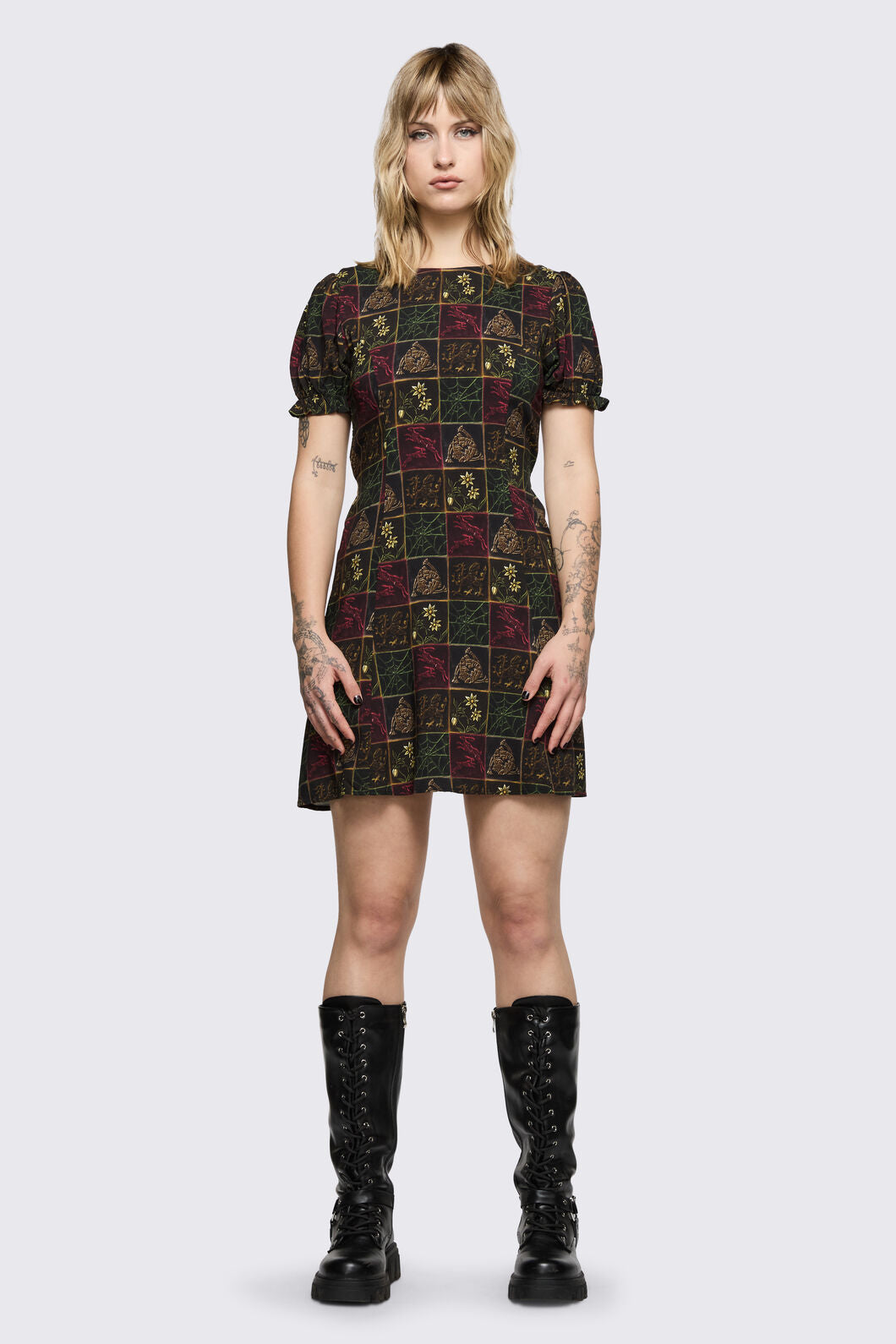 Black Friday - Fantasy Walk Print Dress - multi