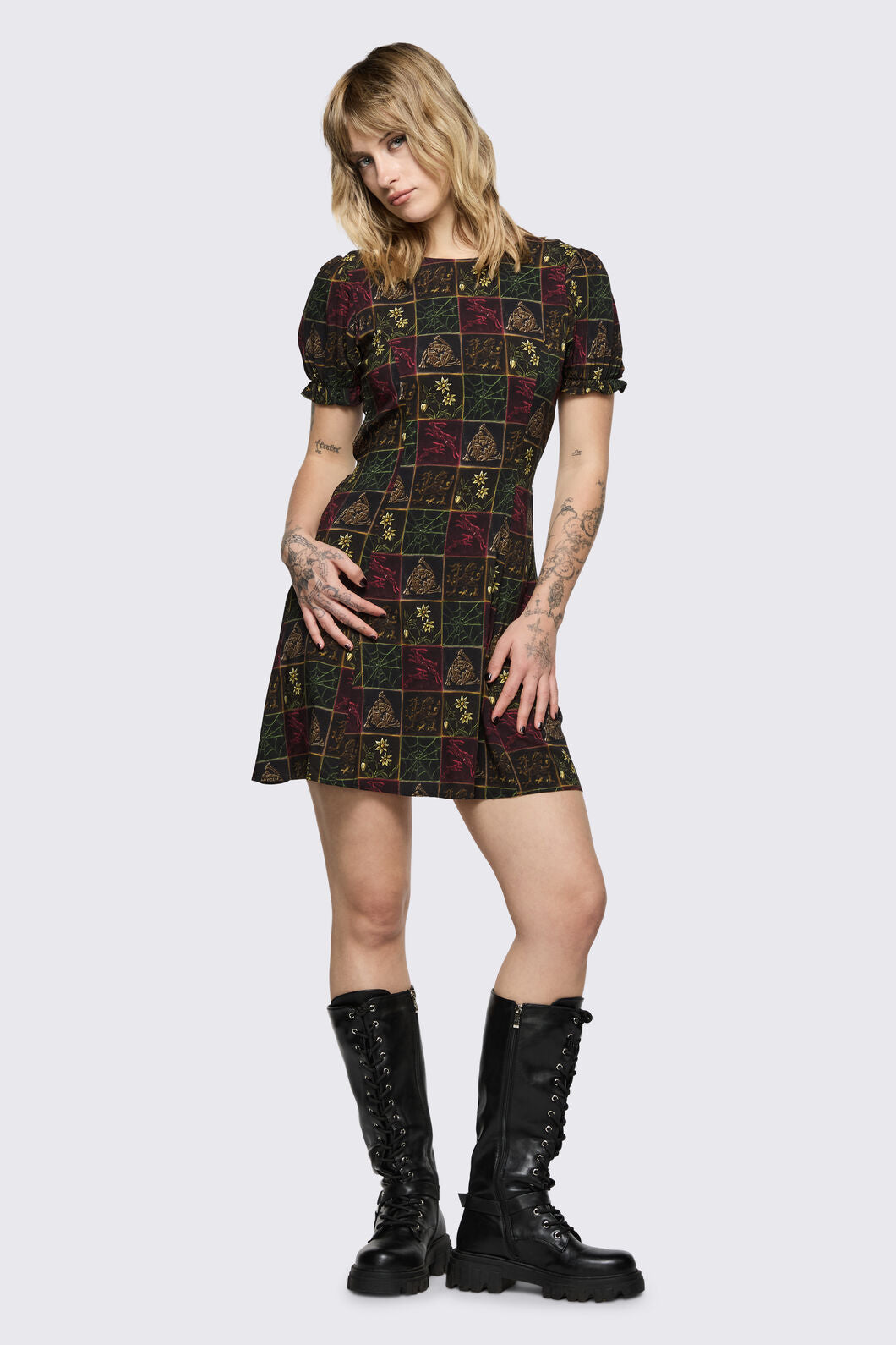 Black Friday - Fantasy Walk Print Dress - multi