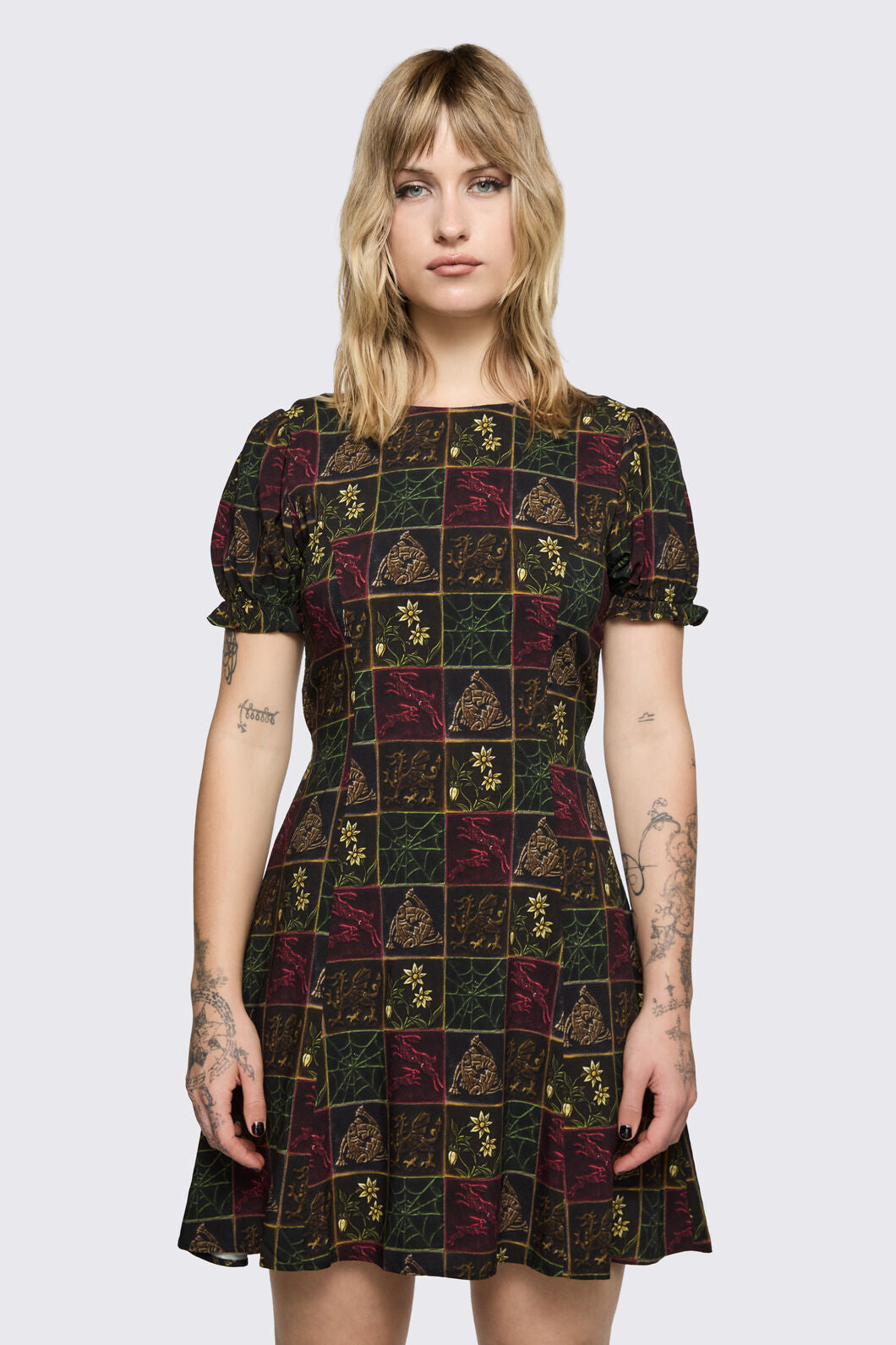 Black Friday - Fantasy Walk Print Dress - multi