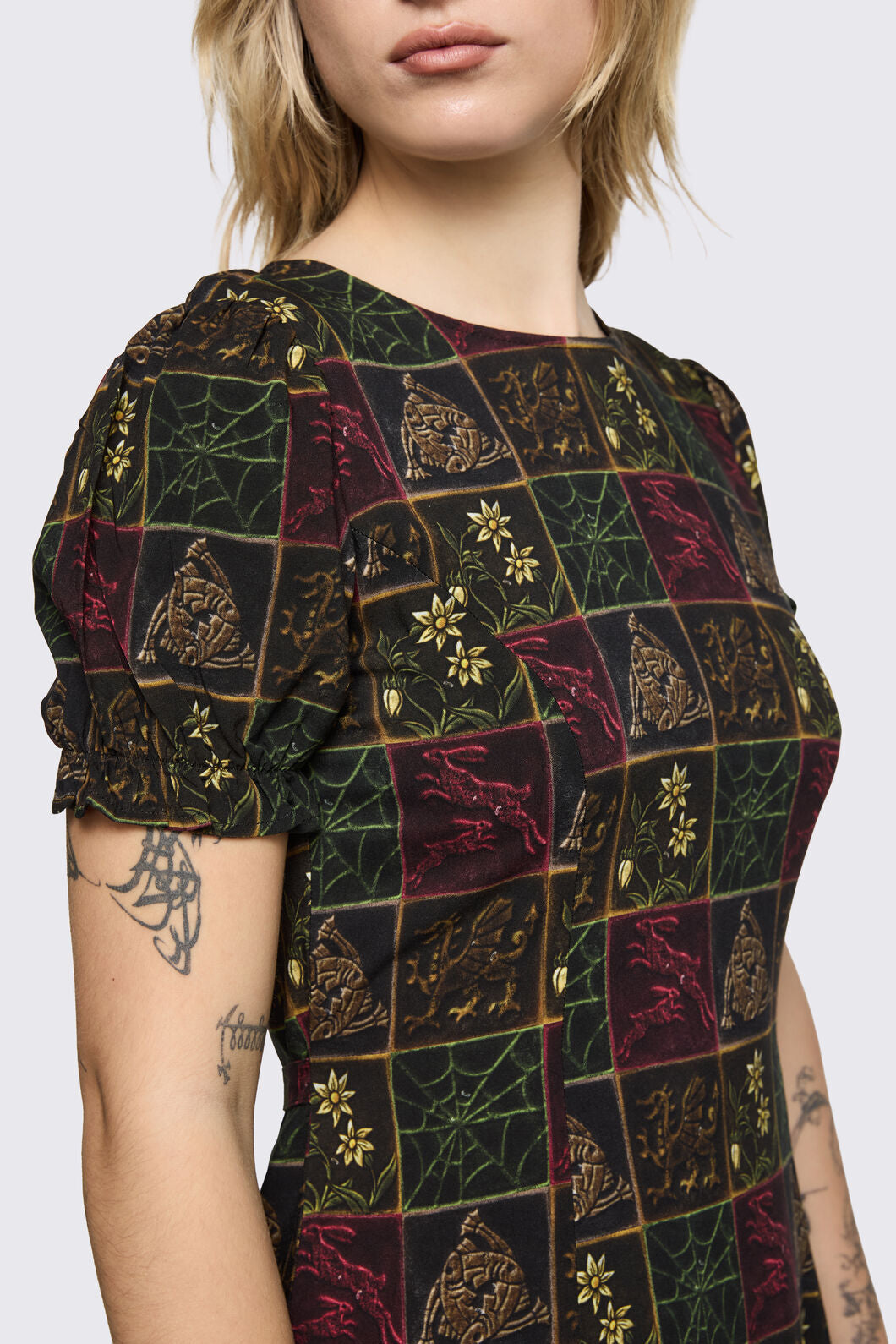Black Friday - Fantasy Walk Print Dress - multi