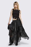 Black Friday - Behind The Blinds Chiffon Skirt - black