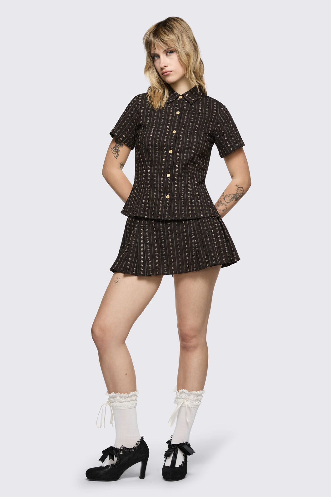 Black Friday - Low Whisper Blouse - brown