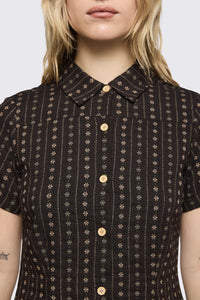Black Friday - Low Whisper Blouse - brown