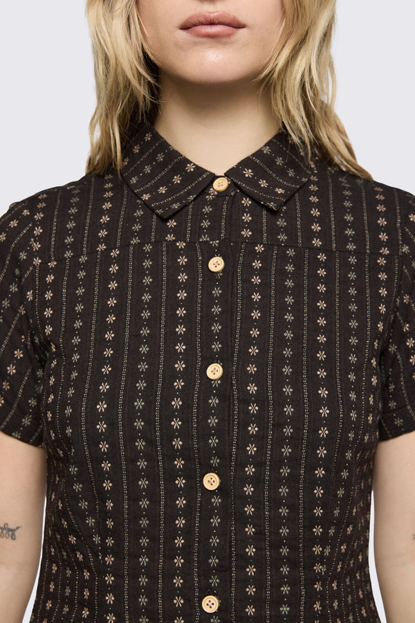 Black Friday - Low Whisper Blouse - brown