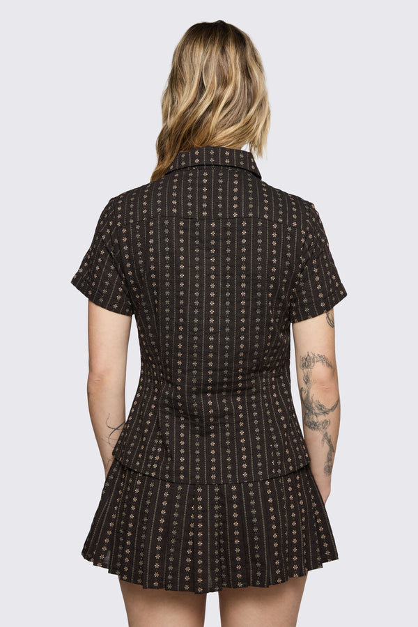 Black Friday - Low Whisper Blouse - brown