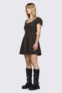 Black Friday - Low Whisper Baby Doll Dress - brown