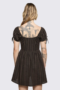 Black Friday - Low Whisper Baby Doll Dress - brown