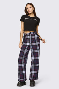 Black Friday - Monstre Tartan Pant - purple