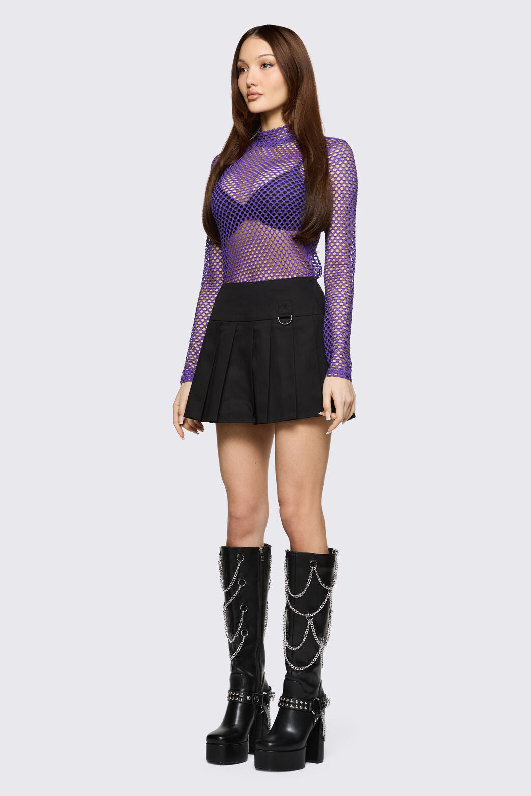 Black Friday - Bang Bang Pleated Skirt - black