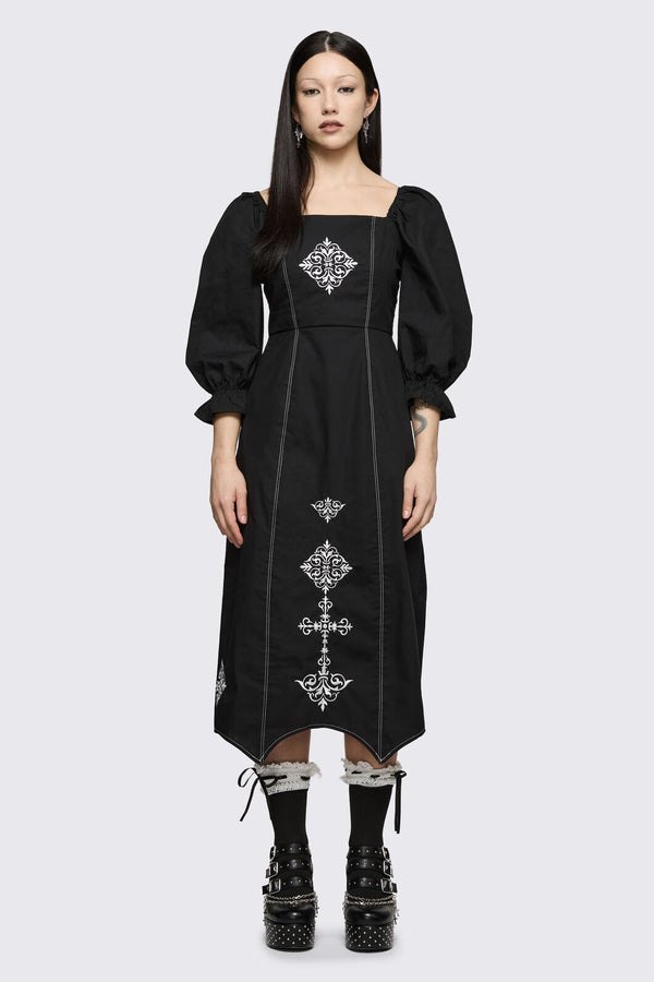 Black Friday - Sunday Motif Dress - black